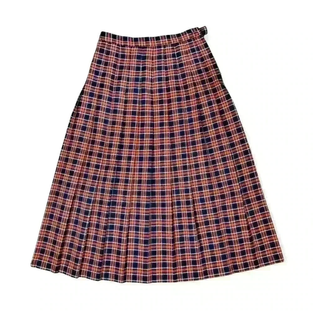 Sands Studio New York Vintage Pleated Plaid Skirt - Picture 12 of 13